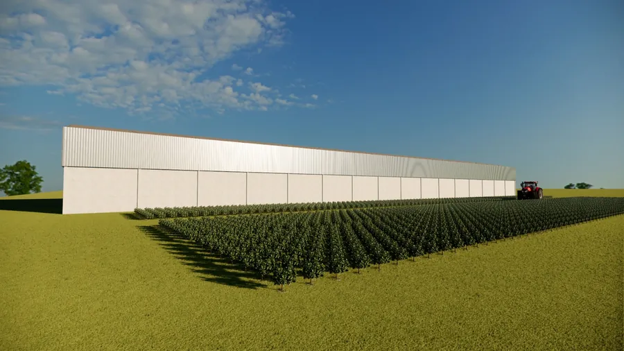 Galpão para lavoura — Perspectiva